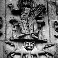 Владимир на Клязьме. Дмитриевский собор. Рельефное изображение царя Давида. 1193-1197