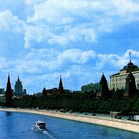 Москва. Кремль. Вид со стороны Москва-реки