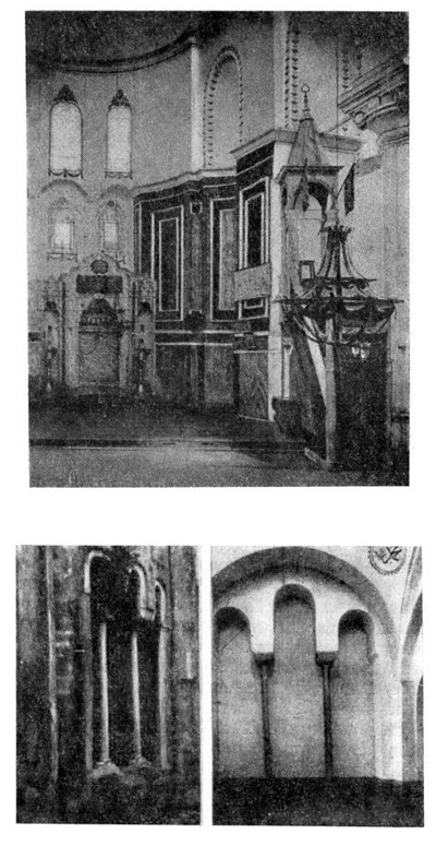 Южная церковь монастыря Пантократора. Фрагмент алтарного помещения, окно боковой апсиды и аркада хор