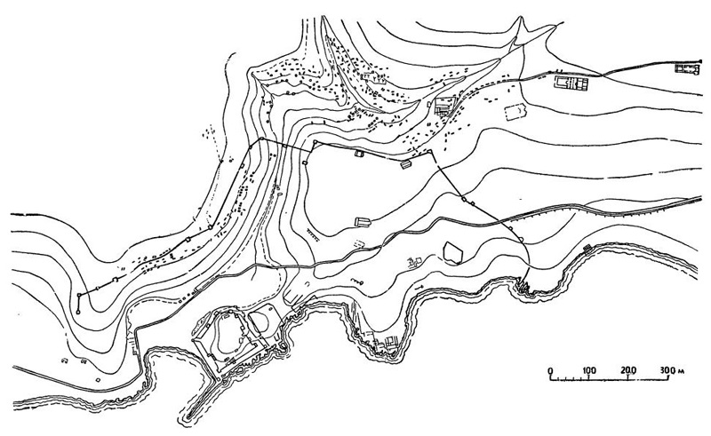 Корикос в Малой Азии,V—XII вв. План города