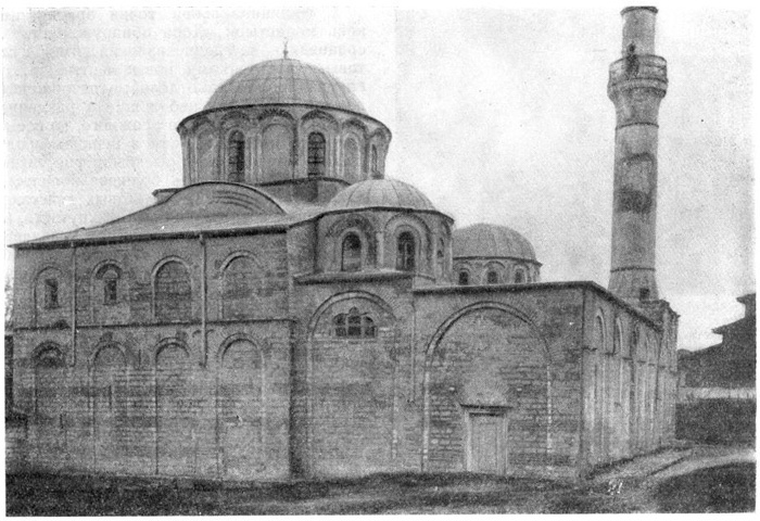 Константинополь. Церковь монастыря Хора. Вид с северо-запада
