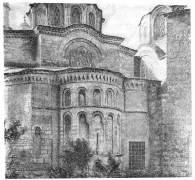 Константинополь. Южная церковь комплекса Фетие-Джами. Вид с востока