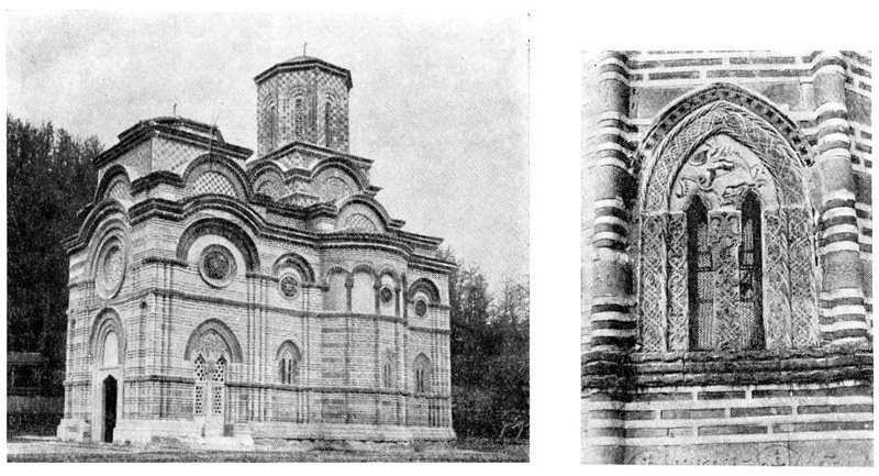 Каленич. Церковь, 1413—1416 г. Вид с юго-запада, окно апсиды