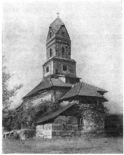 Село Денсуш в области Хунедоара. Церковь. Общий вид с юго-востока