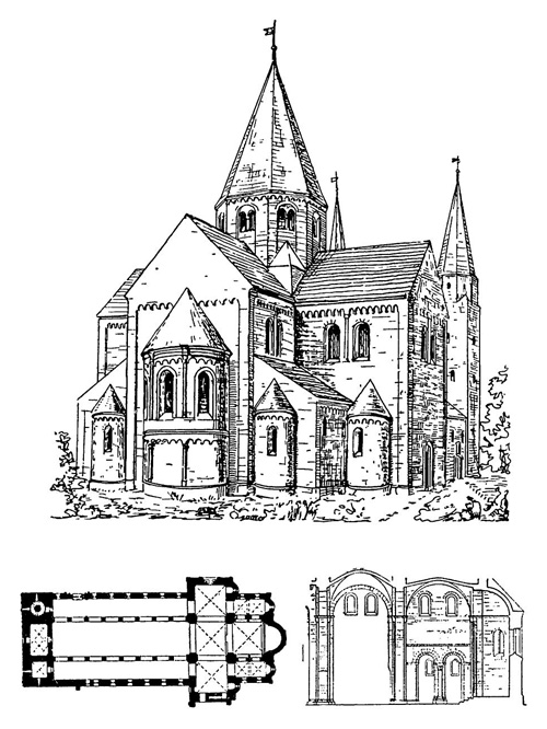 Кёнигслуттер. Монастырская церковь, 1135 г. — около 1200 г.