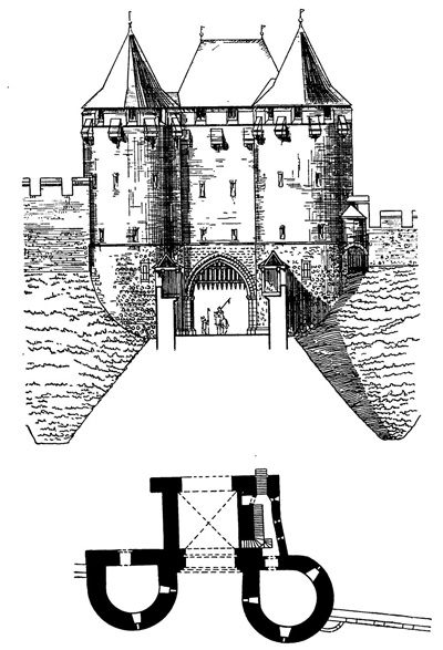 Любек. Городские ворота (Гольстен), 1466—1478 гг., мастер Генрих Хельмштедин