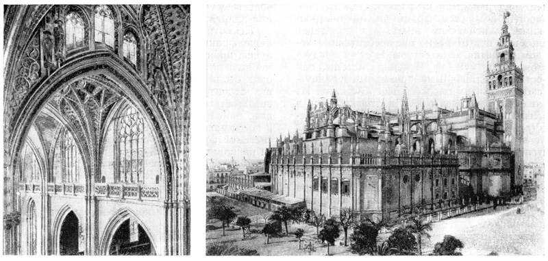 Севилья. Собор, начат в 1402 г., архитекторы Изанберт, Карлин, Педро де Толедо и Хуан Осес
