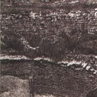 Каменецкая башня. Завершение башни: зубцы и остатки свода. Фото 1898