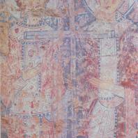 «Константин и Елена». Фреска Софийского собора. Новгород, XI в.