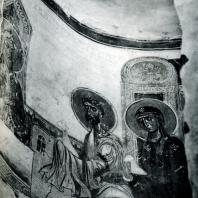Старая Ладога. Церковь Георгия. Фрагмент росписи абсиды. 1180-е гг.