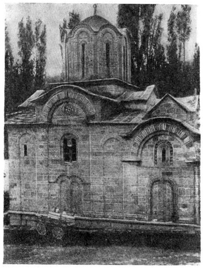 Марков монастырь близ Скопле. Церковь, 1370-е годы. Вид с севера
