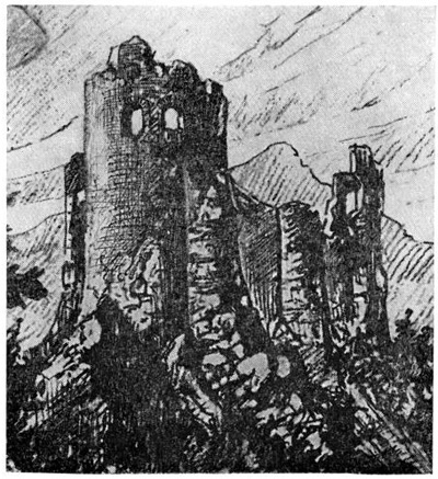 Крепость Арджеш, XIV в. Общий вид