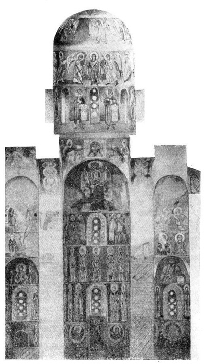 Церковь Спаса на Нередице близ Новгорода (внутренний вид)