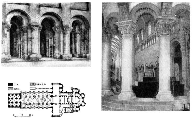 Сен Бенуа-на-Луаре. Монастырская церковь, 1004—1108 гг.
