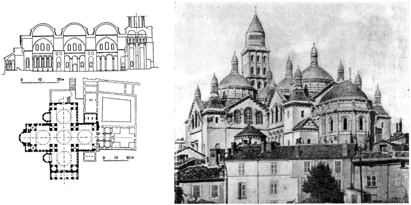Перигё. Монастырская церковь Сен Фрон, после 1120 г.