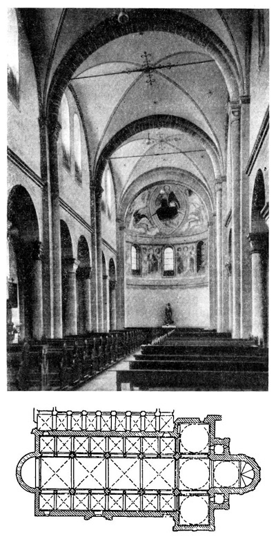 Кнехштеден. Монастырская церковь, 1150—1181 гг.
