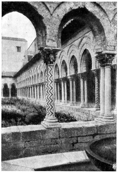 Монреале: бенедиктинский монастырь, дворик, XII в.