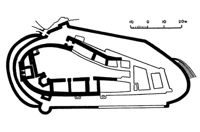 Крепость Дева, около 1250 г.