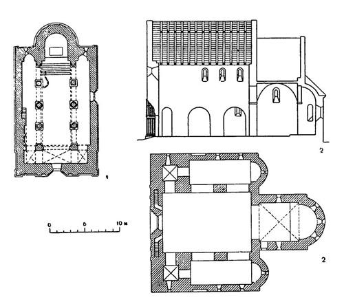 Герина-Бистрица. Евангелическая церковь (1); Чиснэдиоара. Церковь (2)