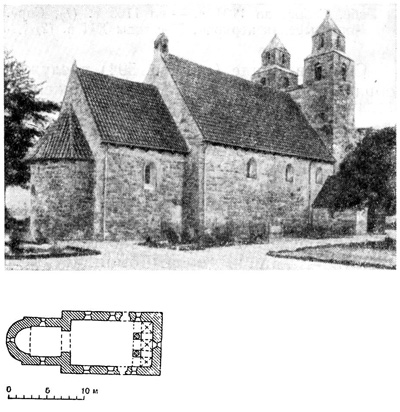 Твейе Мерлёзе. Церковь, середина XII в.