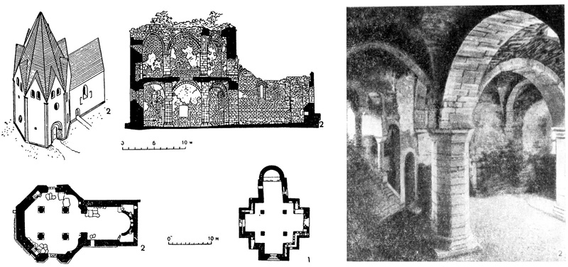 Висбю: 1 — церковь Лаша, 2-я четверть XIII в.; 2 — Церковь св. Духа, 2-я четверть XIII в.