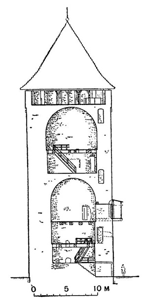Турайде. Башня замка, 1214 г.
