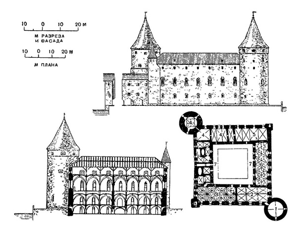 Рига. Замок ордена, окончен в 1515 г.