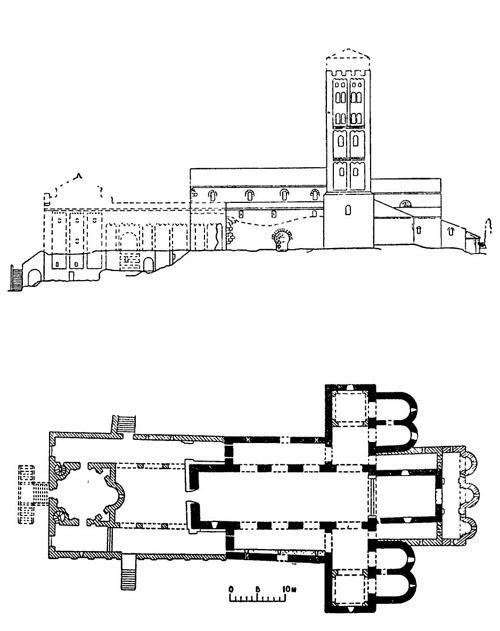 Сан Мигель де Кукса. Монастырская церковь, 954 г. — начало XI в.