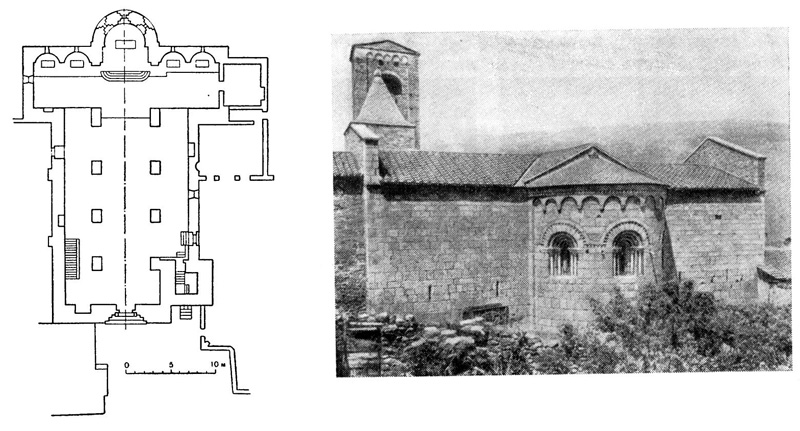Корнейа де Конфлан. Монастырская церковь, XI в.